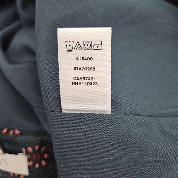 Ann Taylor LOFT A Line Skirt Green Floral Jacquard Zip Flare Petite 4P - Picture 8 of 8